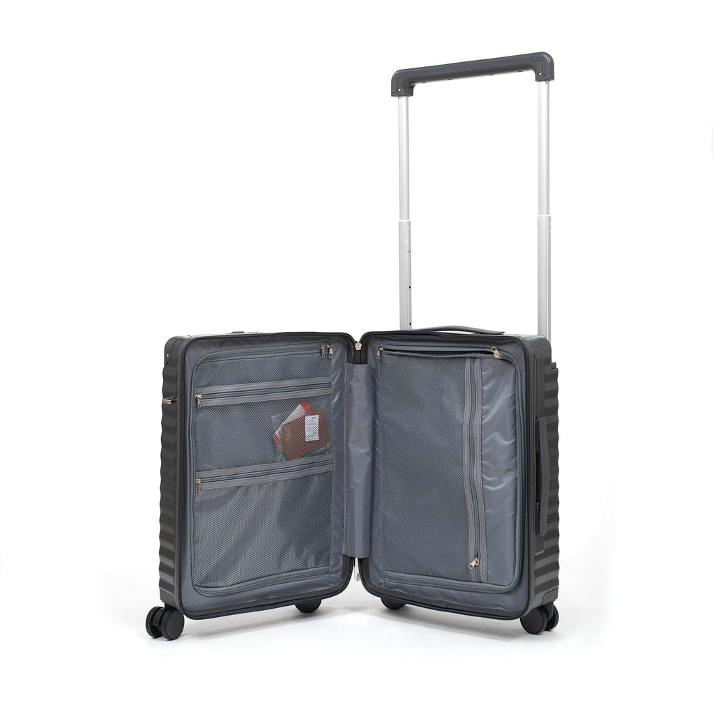 Valise Cabine TITOU Smart Pro – TSA, Port USB, Compartiment Laptop & Porte Goblet - Gris