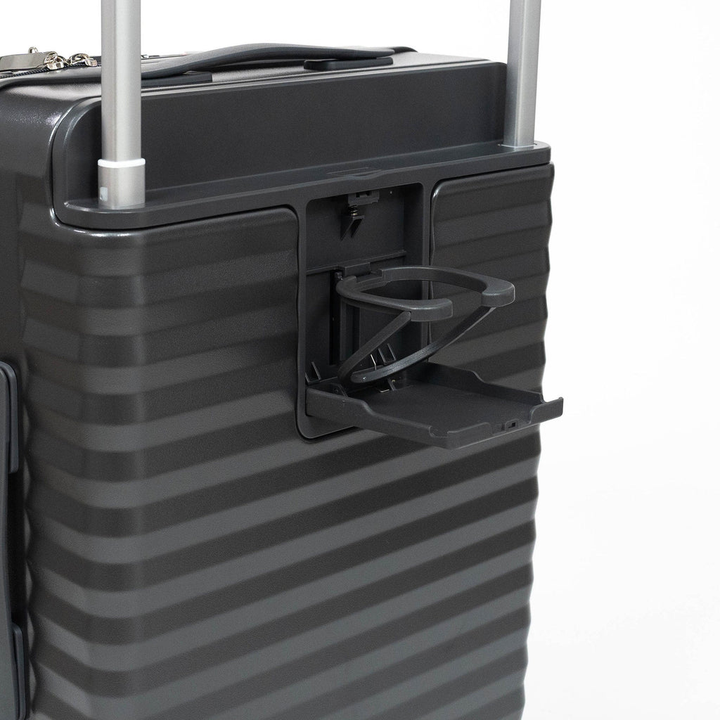 Valise Cabine TITOU Smart Pro – TSA, Port USB, Compartiment Laptop & Porte Goblet - Gris