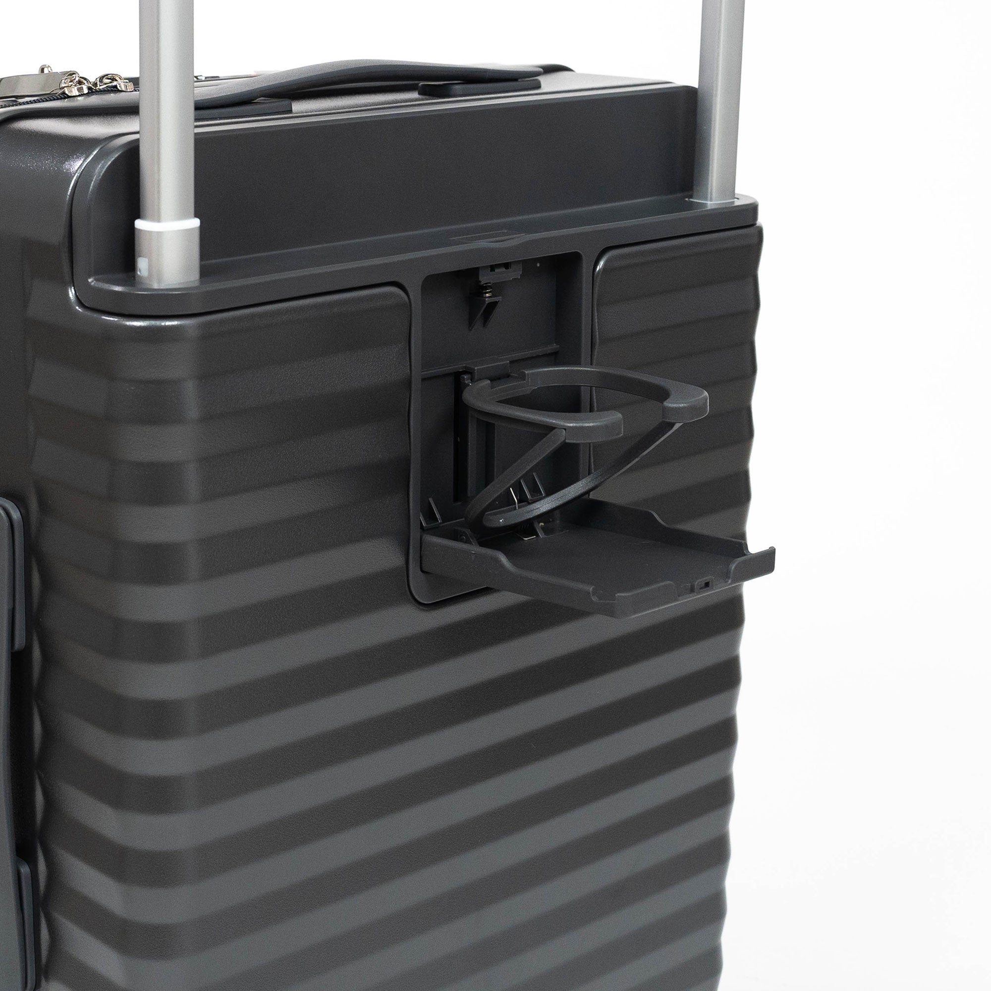 Valise Cabine TITOU Smart Pro – TSA, Port USB, Compartiment Laptop & Porte Goblet - Gris