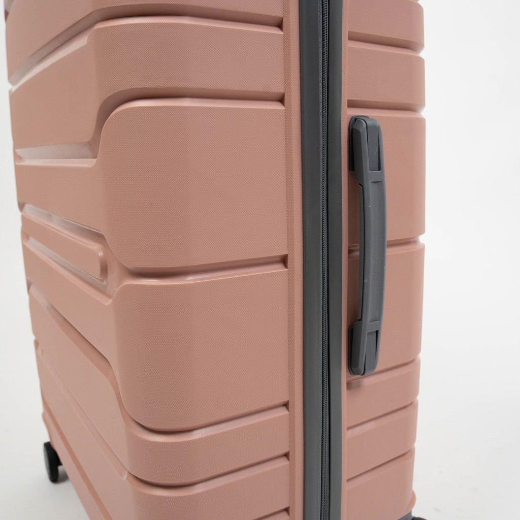 Valise Titou Mat - Saumon & Gris