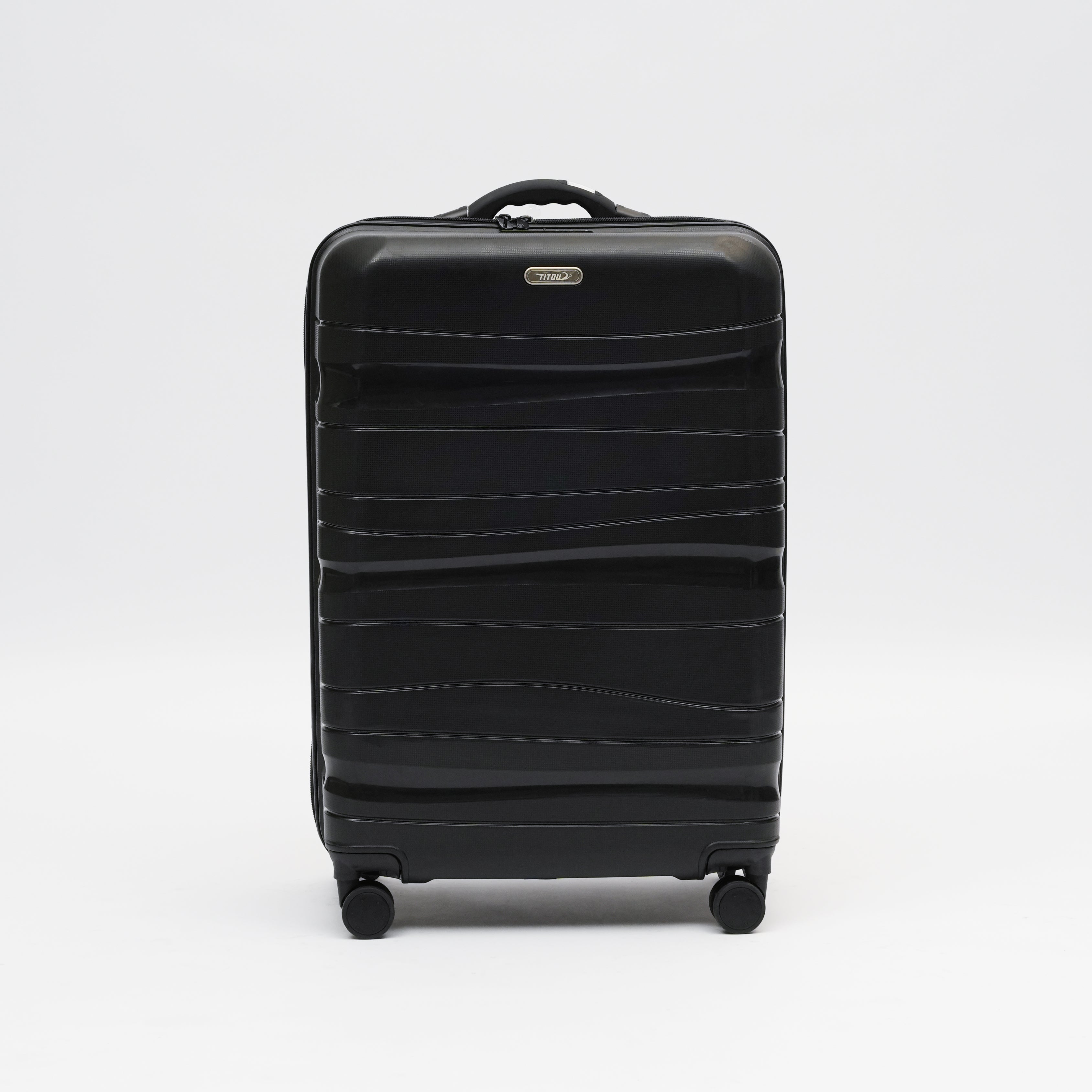 Set de 3 valises Titou avec pèse-bagages intégré et port USB intégré - Noir