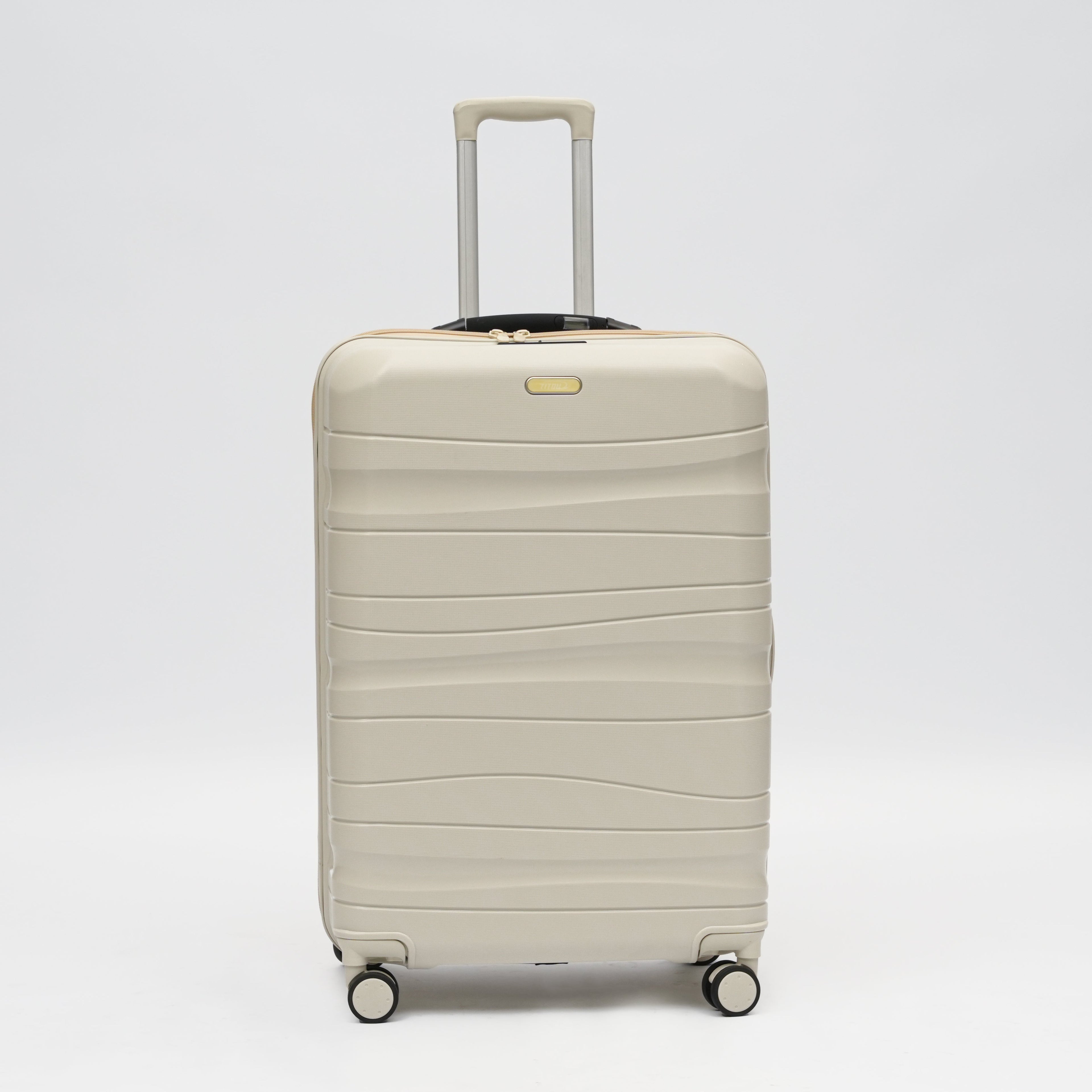 Set de 3 valises Titou avec pèse-bagages intégré et port USB intégré - Beige