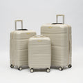 Set de 3 valises Titou avec pèse-bagages intégré et port USB intégré - Beige