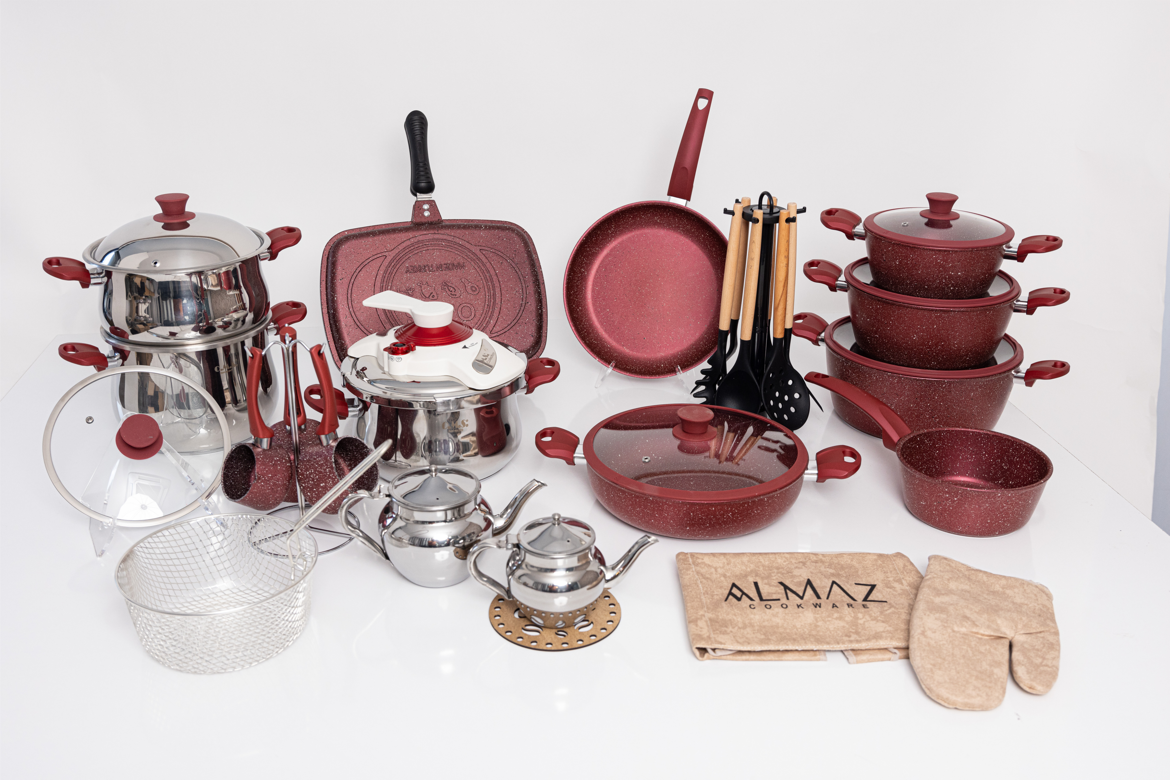 Service Granite 38 PCS ALMAZ - Bordeaux