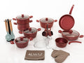 Batterie Granite Almaz 29 Pièces - Rouge