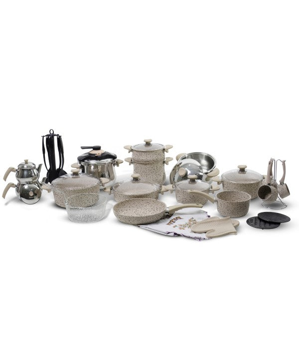 Batterie OMS 38 pièces granite - Beige