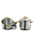 Cocotte OMS 4PCS Inox 18/10 – Doré