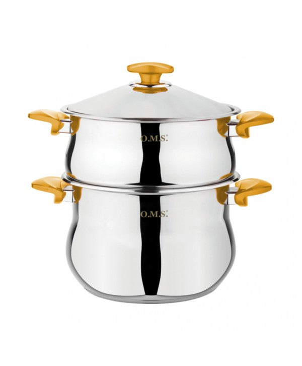 Couscoussiere inox 18/10 - 6,5 Litres - Doré 