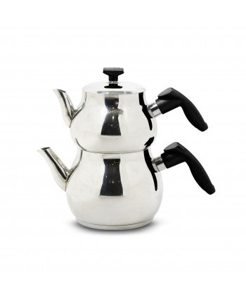 Pot de Thé en Inox - Noir